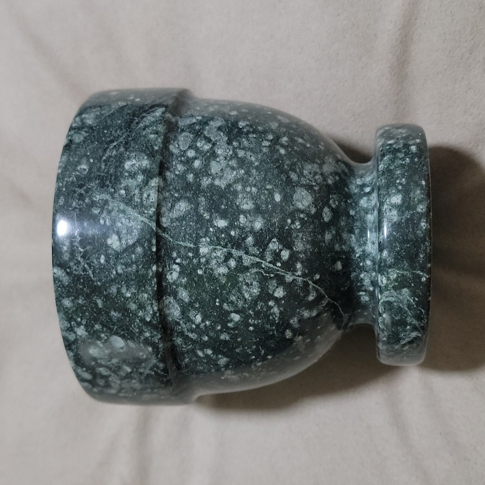 Kitchen Green Marble Mortar Bowl